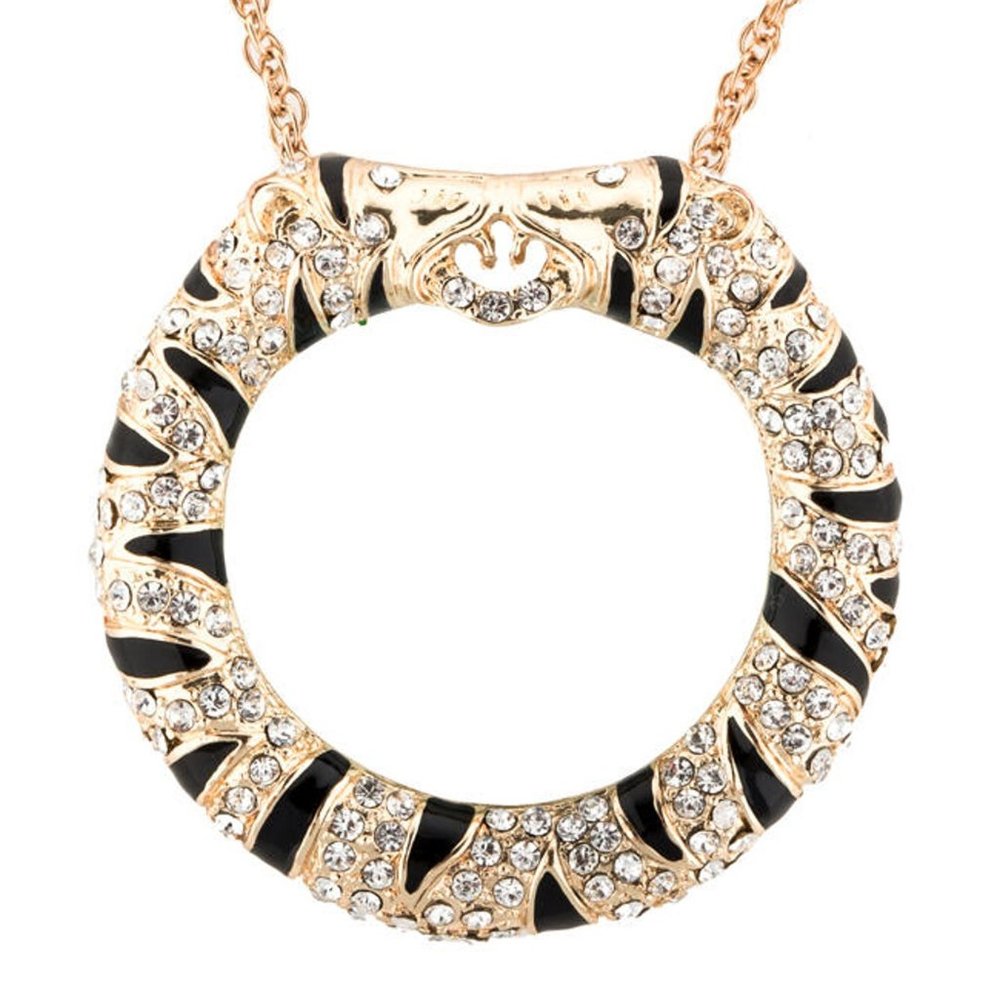 Kenneth Jay Lane magnifying glass necklace